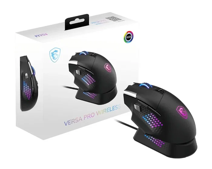 MSI Versa PRO Wireless + Mouse Dock PRO Negro