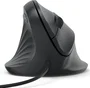 Hama ECM-500 Mouse ergonómico con cable para zurdos Negro