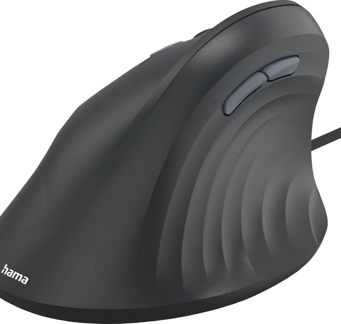 Hama ECM-500 Mouse ergonómico con cable para zurdos Negro Hama ECM-500 Mouse ergonómico con cable para zurdos Negro