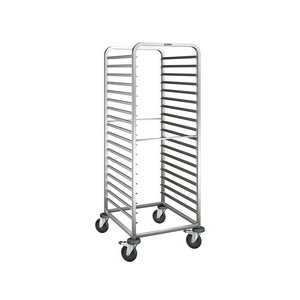 B.Pro Carro Bandejero Blanco 18 Guías GN 2/1, Acero Inoxidable, Dimensiones 733x662x1645 mm B.Pro Carro Bandejero Blanco 18 Guías GN 2/1, Acero Inoxidable, Dimensiones 733x662x1645 mm