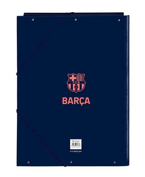 Carpeta de anillas F.C. Barcelona Azul marino A4 26 x 33.5 x 2.5 cm