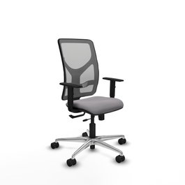 PIQUERAS Y CRESPO Silla de oficina Motilla Gris con mecanismo Sincro/Traslack