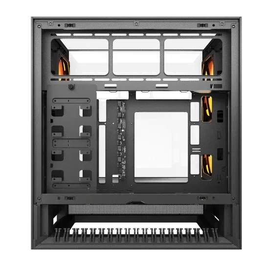 Cougar CGR-2WA3B-RGB Caja Gaming Midi Tower PC Negro para ATX, micro ATX, Mini-ITX con Ventana Lateral RGB, Gestión de Cables y 2 Ventiladores 160mm