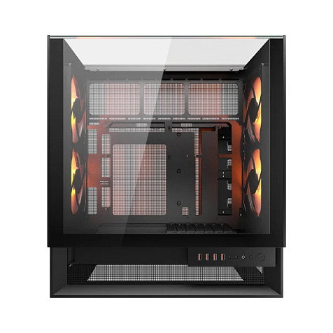Cougar CGR-2WA3B-RGB Midi Tower PC Negro ARGB Ventana Lateral Gestión Cables ATX Micro ATX Mini-ITX