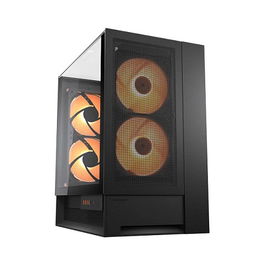 Cougar CGR-2WA3B-RGB Midi Tower PC Negro ARGB Ventana Lateral Gestión Cables ATX Micro ATX Mini-ITX