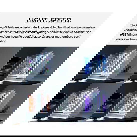 Cougar CGR-2WA3B-RGB Midi Tower PC Negro ARGB Ventana Lateral Gestión Cables ATX Micro ATX Mini-ITX