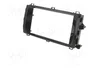 ACV Bastidor de montaje de radio 2 DIN para Toyota Auris, negro brillante