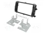 ACV Bastidor de montaje de radio 2 DIN para Toyota Auris, negro brillante
