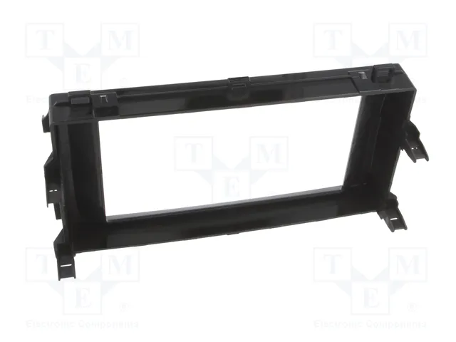 ACV Bastidor de montaje de radio 2 DIN para Toyota Auris, negro brillante