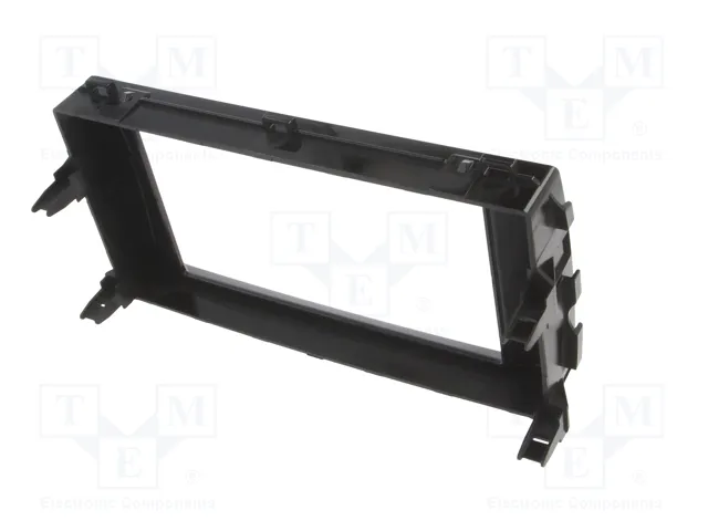 ACV Bastidor de montaje de radio 2 DIN para Toyota Auris, negro brillante