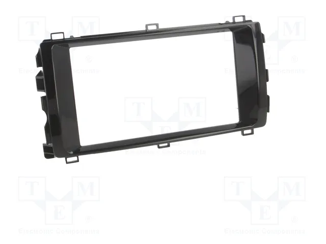 ACV Bastidor de montaje de radio 2 DIN para Toyota Auris, negro brillante