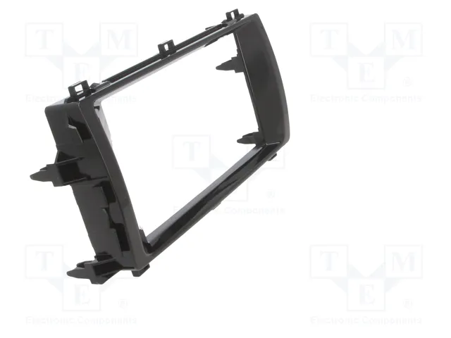 ACV Bastidor de montaje de radio 2 DIN para Toyota Auris, negro brillante