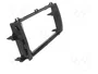 ACV Bastidor de montaje de radio 2 DIN para Toyota Auris, negro brillante