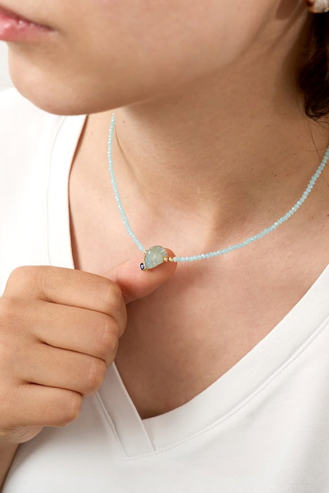 Heliophilia Silver Collar ELKGC68313 con Cuerpo de Metal Lacado, Resistente al Deslustre Heliophilia Silver Collar ELKGC68313 con Cuerpo de Metal Lacado, Resistente al Deslustre