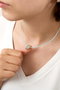 Heliophilia Silver Collar ELKGC68313 con Cuerpo de Metal Lacado, Resistente al Deslustre