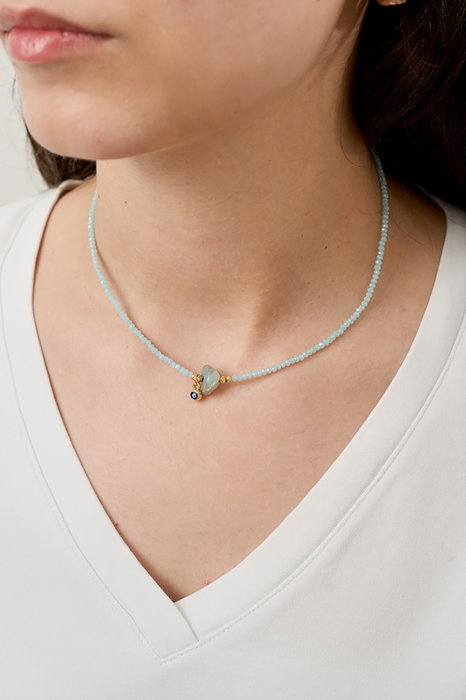 Heliophilia Silver Collar ELKGC68313 con Cuerpo de Metal Lacado, Resistente al Deslustre Heliophilia Silver Collar ELKGC68313 con Cuerpo de Metal Lacado, Resistente al Deslustre