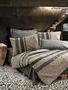 Juego de Ropa de Cama 100% Algodón Reforzado - 1 Funda Nórdica 140x200 cm + 2 Fundas de Almohada 60x60 cm - Marrón