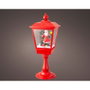 Lumineo - Farol de Papá Noel con Movimiento y Música, Luz Blanca Fría Fija, 33 LEDs, 220V, Cable de 1.8m, Decoración Navideña para Interior