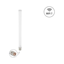 DeLOCK Antena WiFi 7 Exterior Omnidireccional Clase N 6.6 dBi 32 cm Blanca - 81455