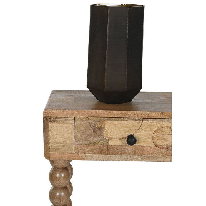 DKD Home Decor Jarrón de Cristal Glaseado Gris Oscuro 18x18x31 cm DKD Home Decor Jarrón de Cristal Glaseado Gris Oscuro 18x18x31 cm