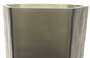 DKD Home Decor Jarrón de Cristal Glaseado Gris Oscuro 18x18x31 cm