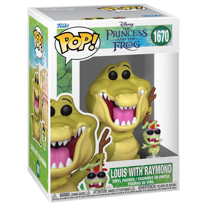 Funko Figura POP! Disney Tiana y el sapo Louis w/Raymond