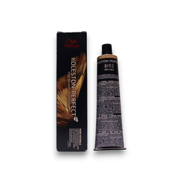 Koleston Perfect Me+, Tinte permanente para el cabello, 8/03 Light Blond Natural Golden, 60 ml