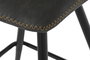 DKD Home Decor Taburete Gris Oscuro Negro Metal PU 50 x 93 x 41 cm (2 Unidades)