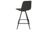 DKD Home Decor Taburete Gris Oscuro Negro Metal PU 50 x 93 x 41 cm (2 Unidades)