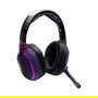 Lexip Auriculares de Gaming Sasuke Naruto Shippuden Inalámbricos y Alámbricos Bluetooth 5.1, Micrófono Extraíble, Diadema Ajustable, Negro/Púrpura