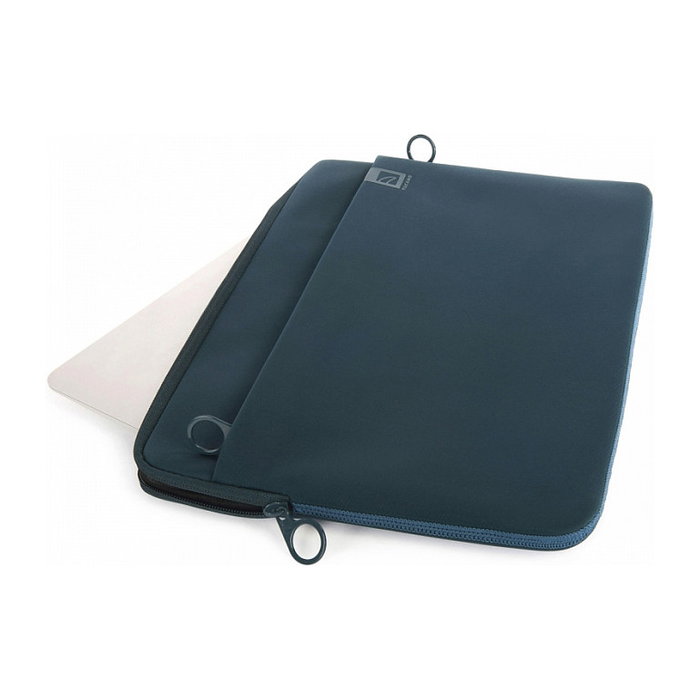 TUCANO Top Second Skin BFTMB16-B Funda de Neopreno para MacBook Pro 16", Azul, Resistente a Golpes y Rayones con Bolsillo Frontal