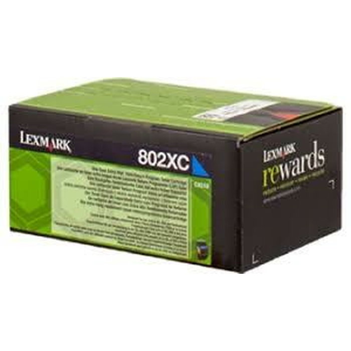 Lexmark 802XC Cartucho de tóner Cian Extra Alto Rendimiento Lexmark 802XC Cartucho de tóner Cian Extra Alto Rendimiento