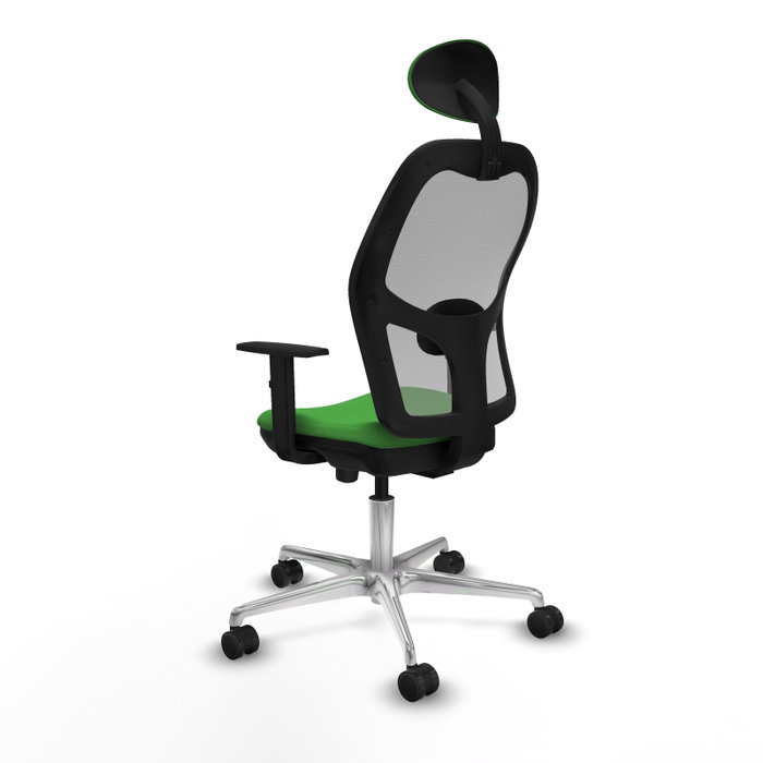 PIQUERAS Y CRESPO Silla de oficina Jorquera con mecanismo Sincro/Traslack Verde y Gris PIQUERAS Y CRESPO Silla de oficina Jorquera con mecanismo Sincro/Traslack Verde y Gris