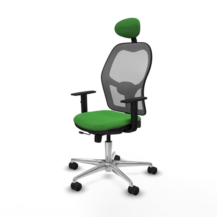 PIQUERAS Y CRESPO Silla de oficina Jorquera con mecanismo Sincro/Traslack Verde y Gris PIQUERAS Y CRESPO Silla de oficina Jorquera con mecanismo Sincro/Traslack Verde y Gris