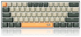 Redragon LAKSHMI K606 Teclado Mecánico Gamer Cableado USB 61 Teclas Layout Inglés (USA)