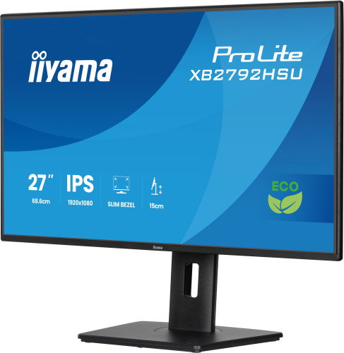 Iiyama Monitor Prolite XB2792HSU-B1 27" 1080 x 1920 Pixeles Quad HD LED 3 ms Negro