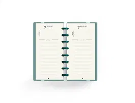 Carchivo Planificador Semanal My Week Turquesa 105x210 mm, 52 Semanas Sin Fecha y Checklist