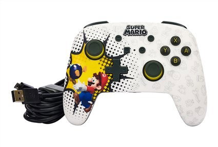 Power A Mando con Cable Enhanced Bob-omb Blast NSGP0085-01 para Nintendo Switch y Switch OLED