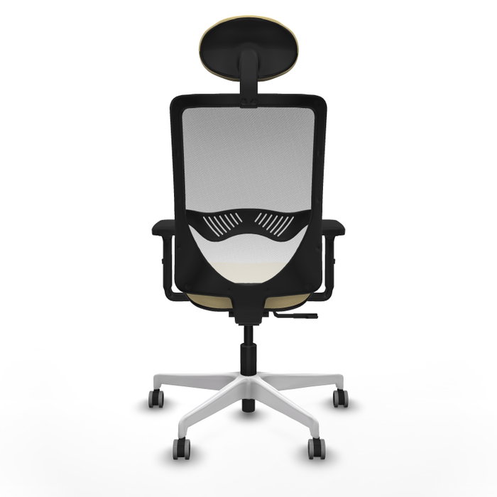 PIQUERAS Y CRESPO Silla de oficina Zulema con mecanismo Sincro, Crema y Blanco PIQUERAS Y CRESPO Silla de oficina Zulema con mecanismo Sincro, Crema y Blanco