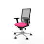 PIQUERAS Y CRESPO Silla de oficina Horna Rosa y Gris
