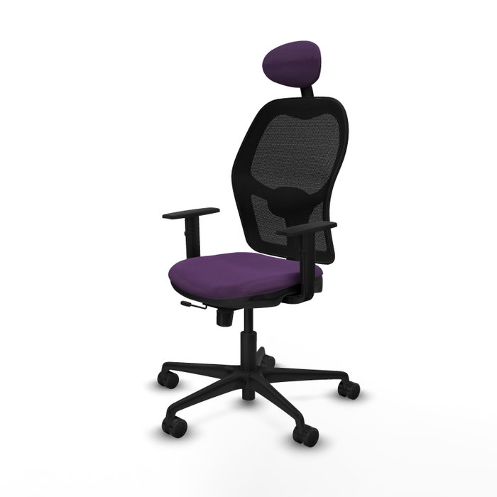 PIQUERAS Y CRESPO Silla de oficina Jorquera Morado y Negro