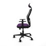 PIQUERAS Y CRESPO Silla de oficina Jorquera Morado y Negro