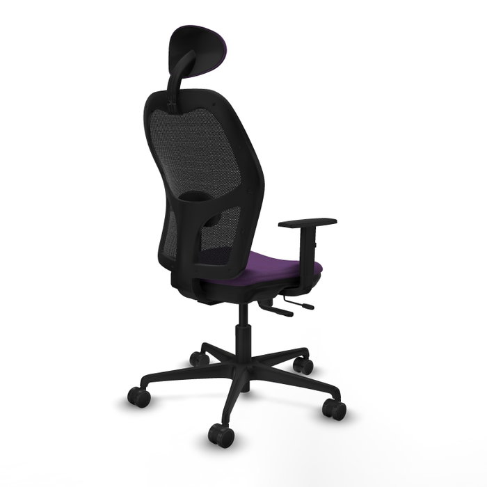 PIQUERAS Y CRESPO Silla de oficina Jorquera Morado y Negro