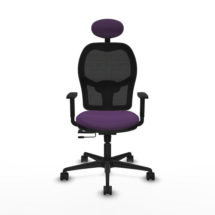 PIQUERAS Y CRESPO Silla de oficina Jorquera Morado y Negro