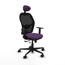 PIQUERAS Y CRESPO Silla de oficina Jorquera Morada y Negra