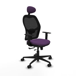 PIQUERAS Y CRESPO Silla de oficina Jorquera Morado y Negro