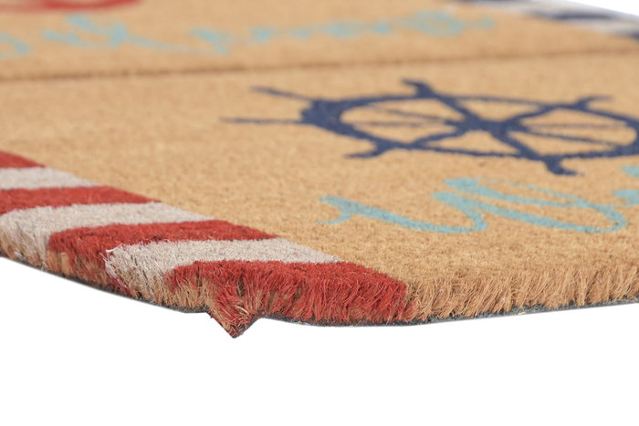 DKD Home Decor Felpudo Atlantico Azul Marino Rojo 40 x 60 x 1.5 cm (6 Unidades)