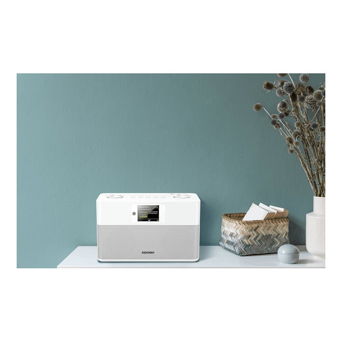 Kenwood CR-ST80DAB-W Radio Personal Digital con DAB+ y Bluetooth, Color Blanco
