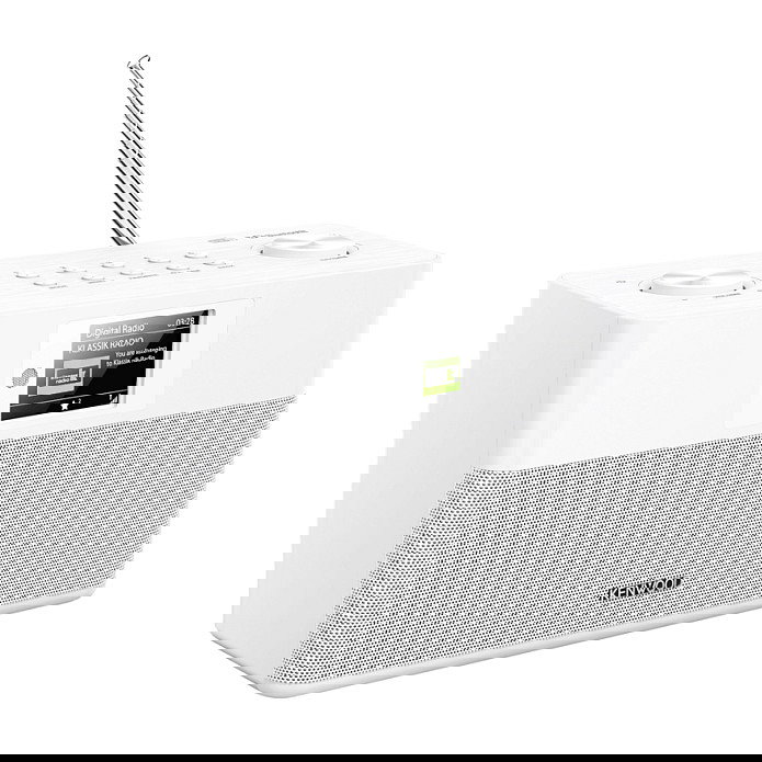 Kenwood CR-ST80DAB-W Radio Personal Digital con DAB+ y Bluetooth, Color Blanco