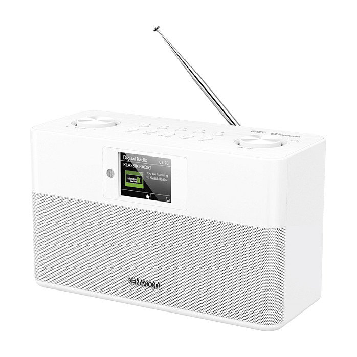 Kenwood CR-ST80DAB-W Radio Personal Digital con DAB+ y Bluetooth, Color Blanco